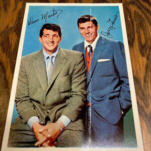 Dean Martin Jerry Lewis color photo reprint